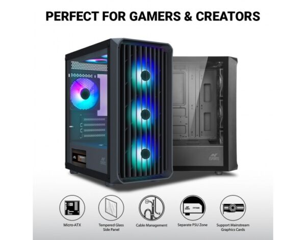 ANT ESPORTS CABINET 205 MINI 6F MID- TOWER